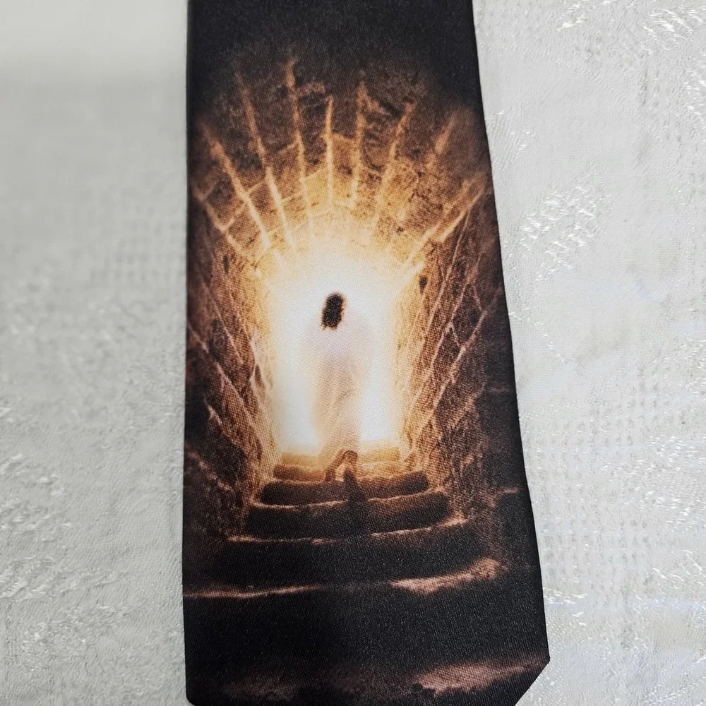 Three Rooker He Has Risen Easter Christian Religious Tie Men's 60